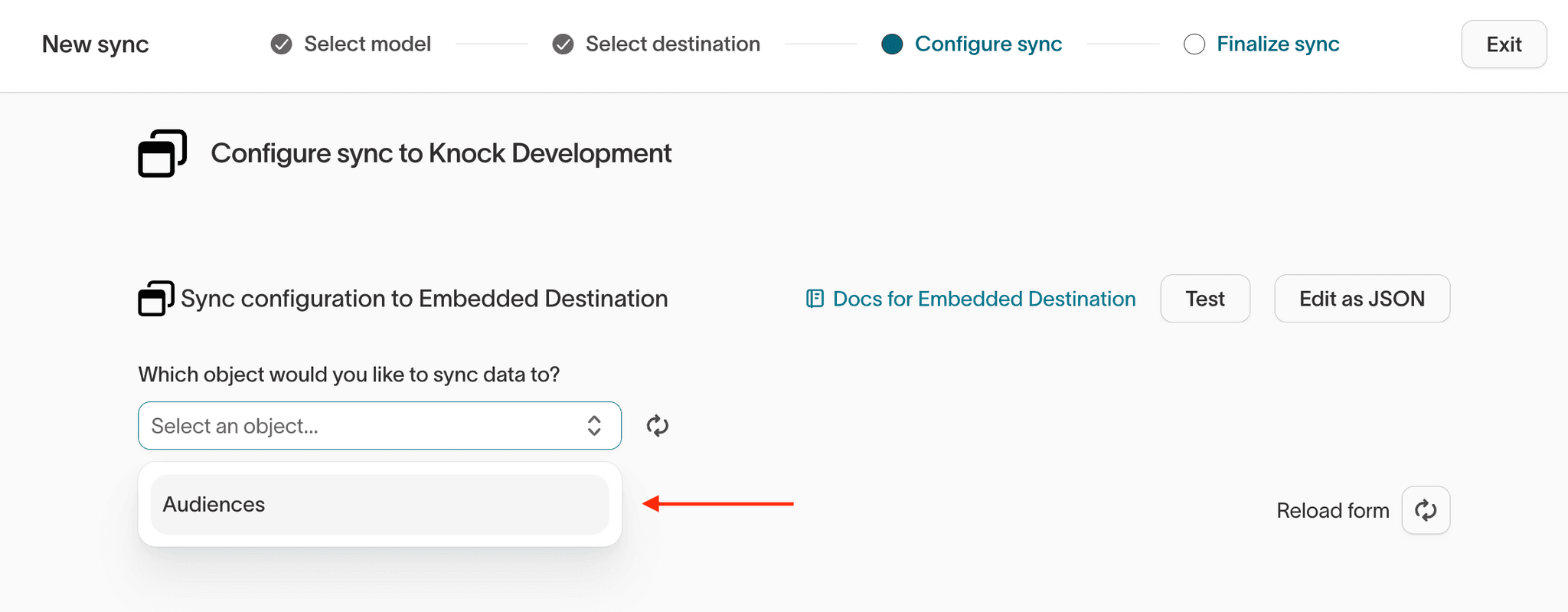 Configure your sync